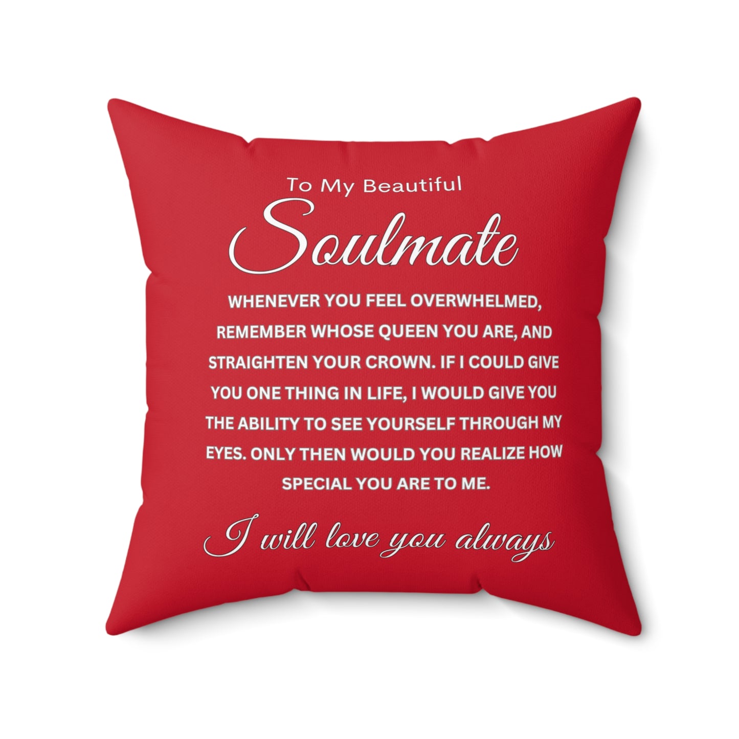 To My Soulmate Pillow