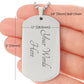 1pc Dog Tag Necklace For Men Gift For Brother Stainless Steel Long Chain Necklace Brother Is Friend Forever Gift For Friends